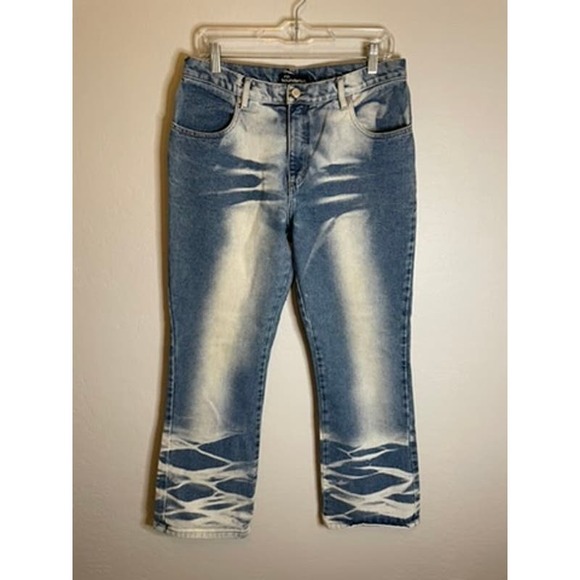 No Boundaries Denim - No Boundaries | Regular/Light Acid Wash Bootcut Jean Size Junior 11 Y2K 2000s
